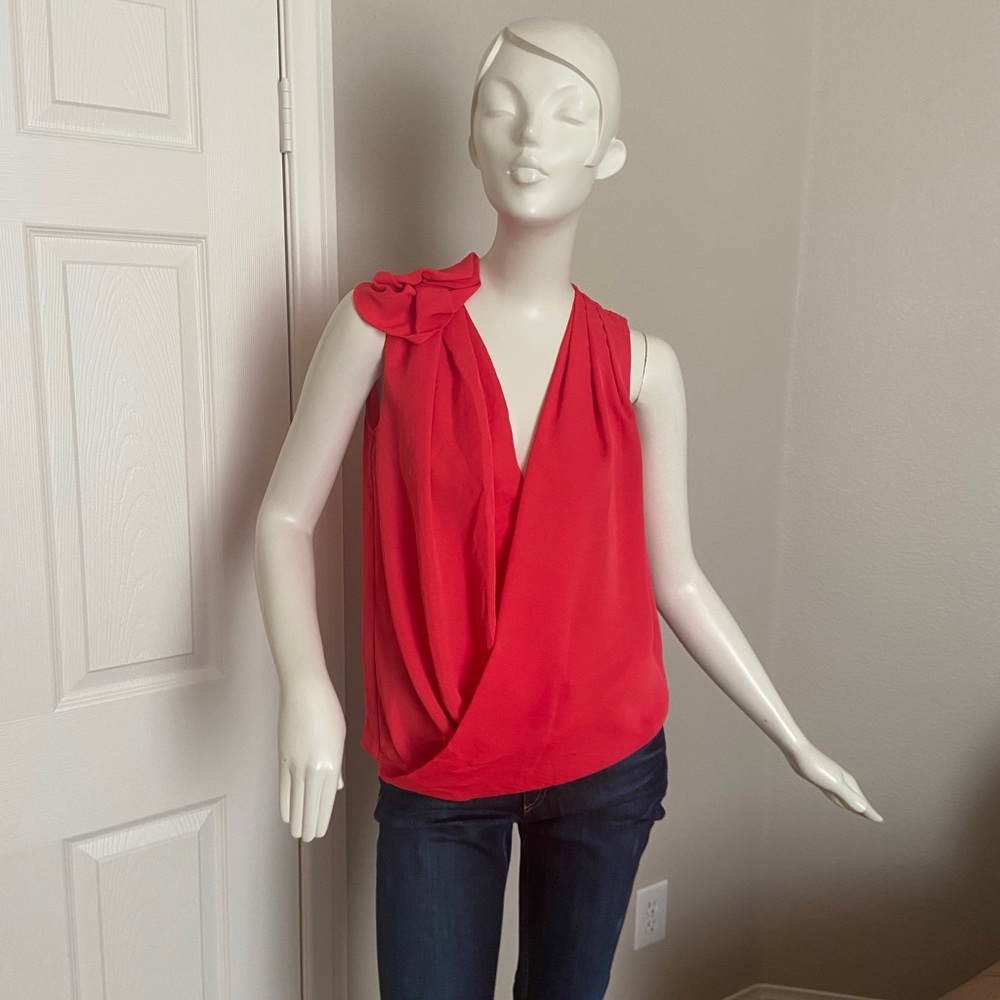 Rachel by Rachel Roy Red/pink sleeveless blouse S